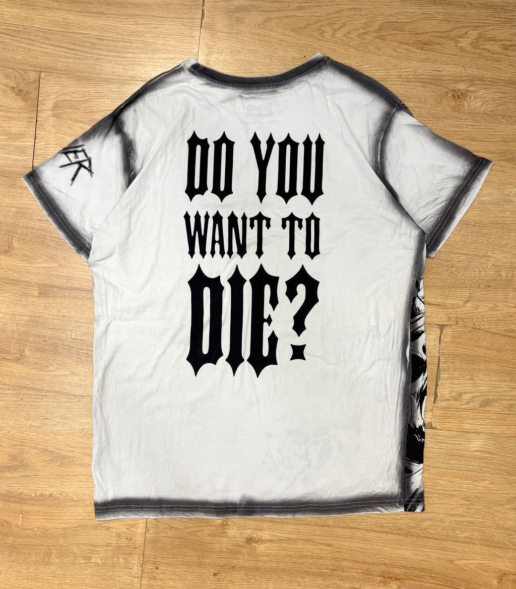 Slayer Do You Want To Die Printed Black Tee