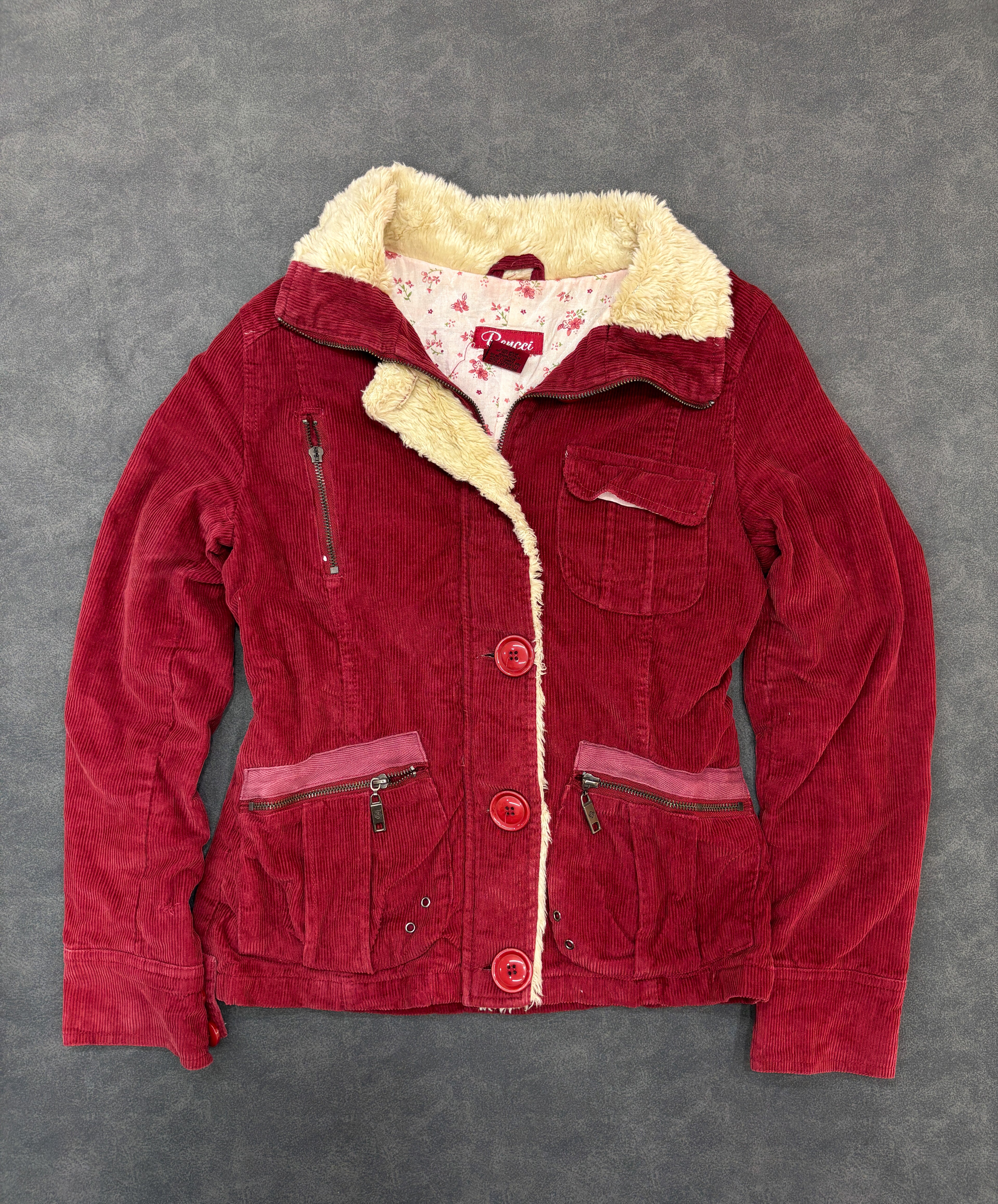 Bencci Red Corduroy Jacket