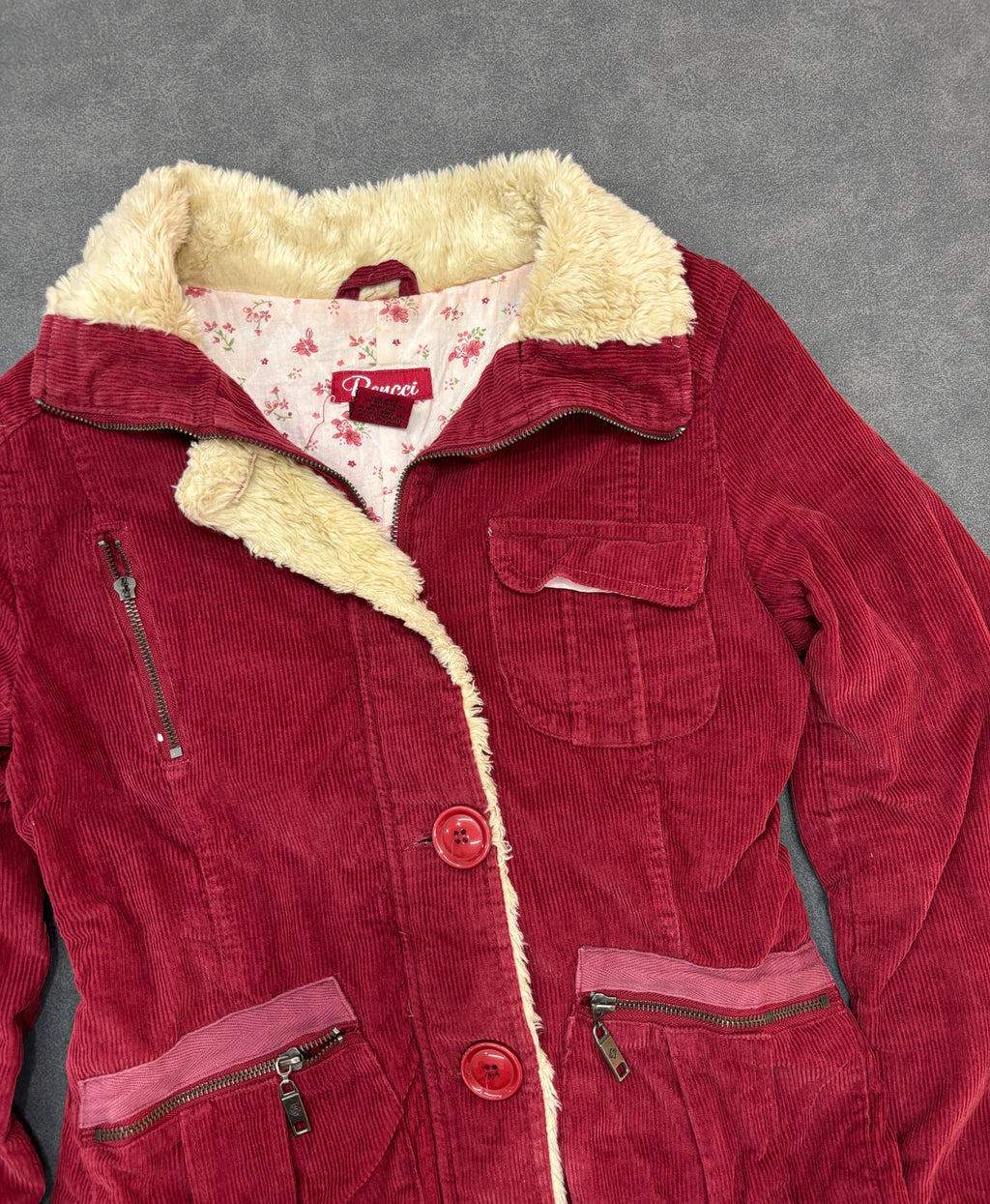 Bencci Red Corduroy Jacket