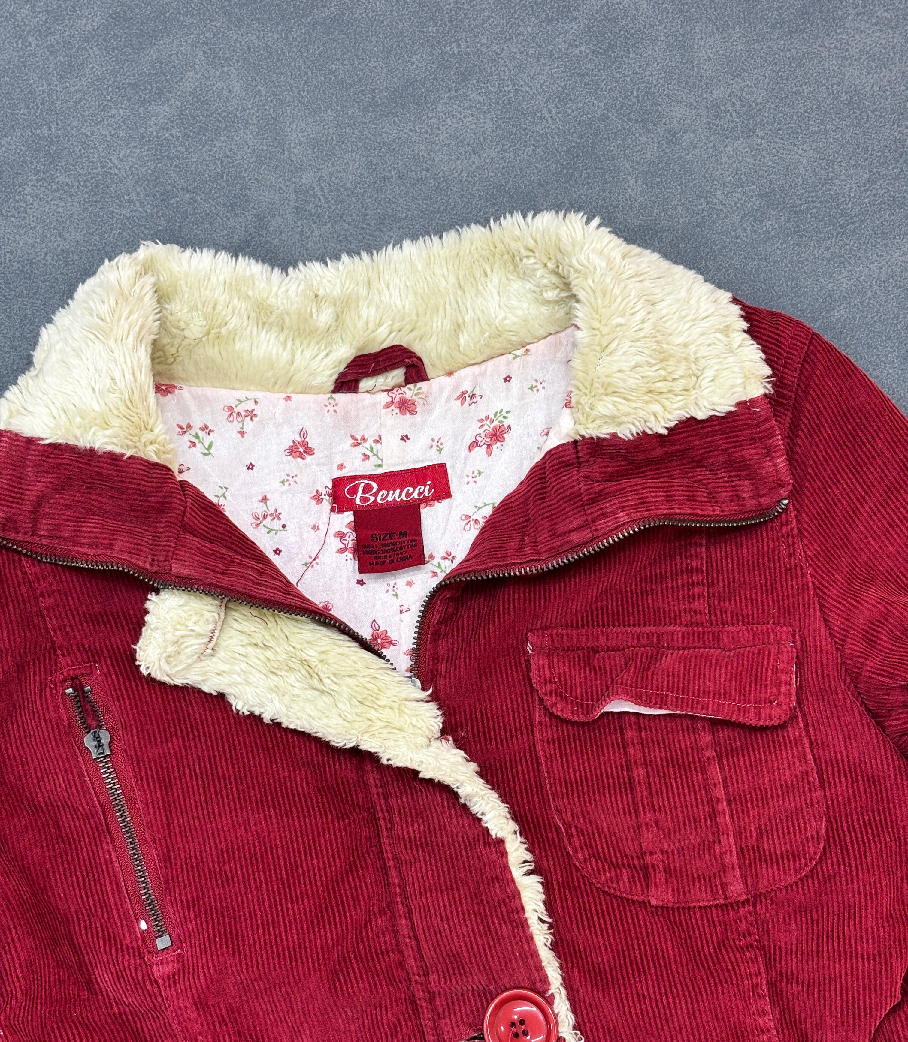 Bencci Red Corduroy Jacket