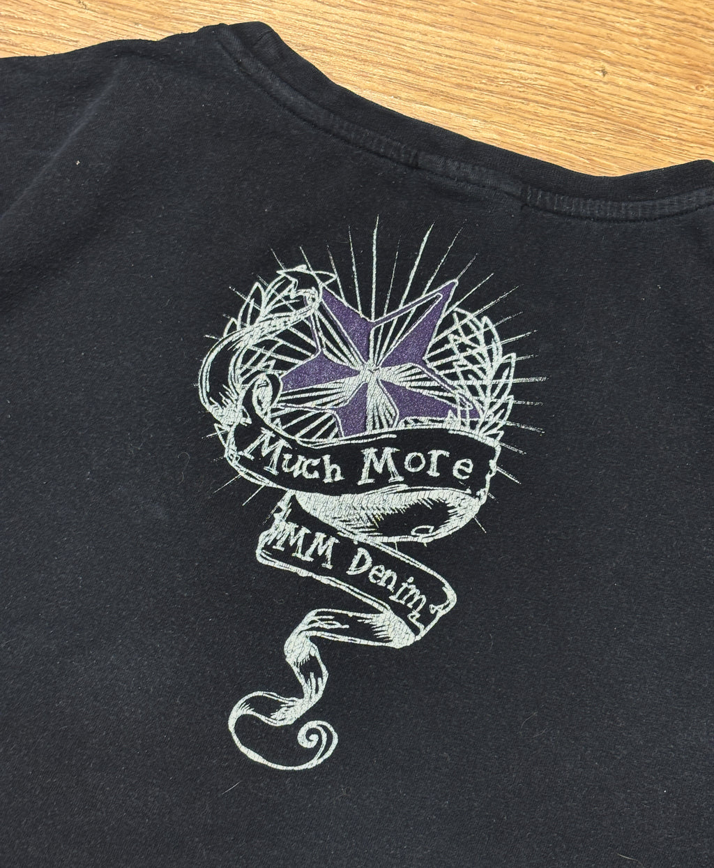 Much More Young and Rich Est. 1984 Printed Black Tee