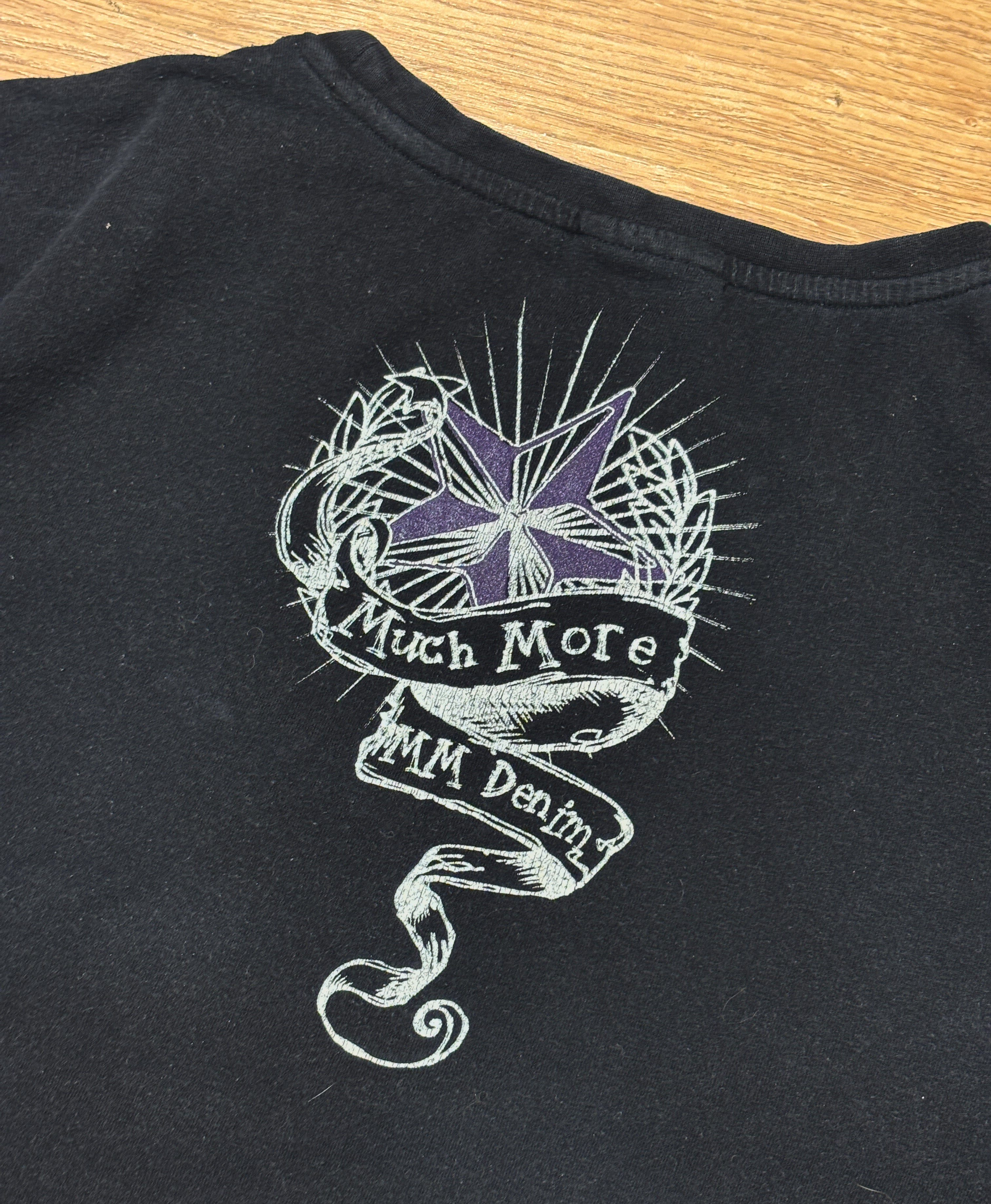 Much More Young and Rich Est. 1984 Printed Black Tee