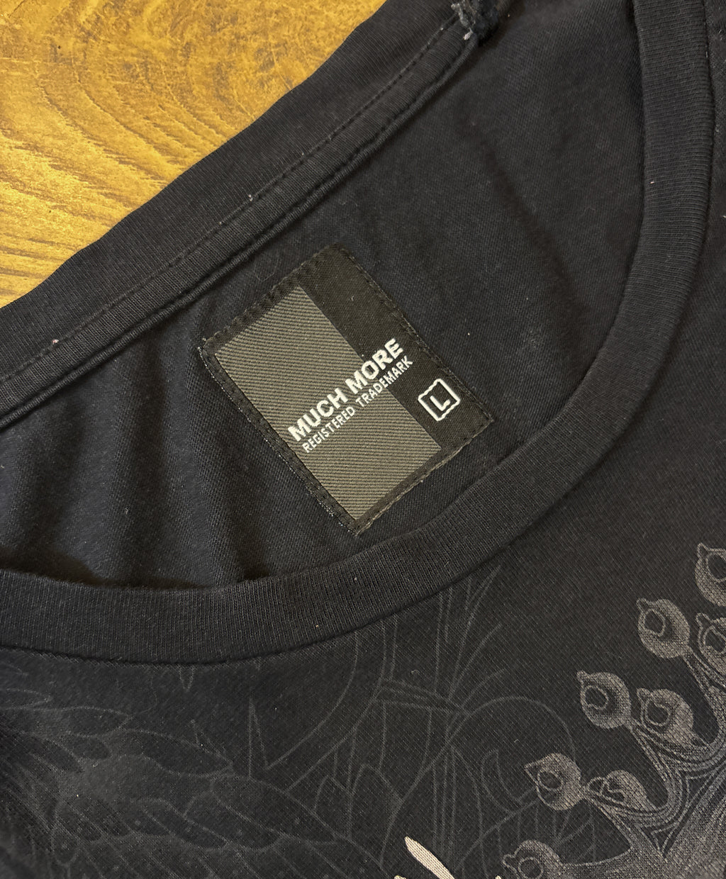 Much More Young and Rich Est. 1984 Printed Black Tee