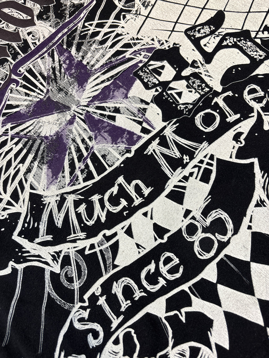 Much More Since 85 Black and Purple Y2K Tee
