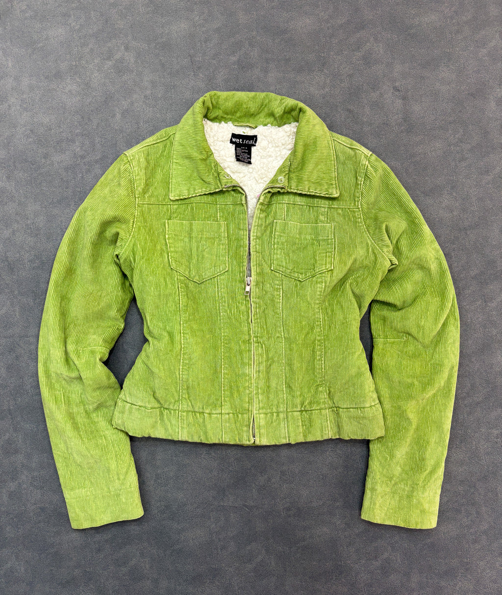 Wet Seal Lime Green Corduroy Jacket