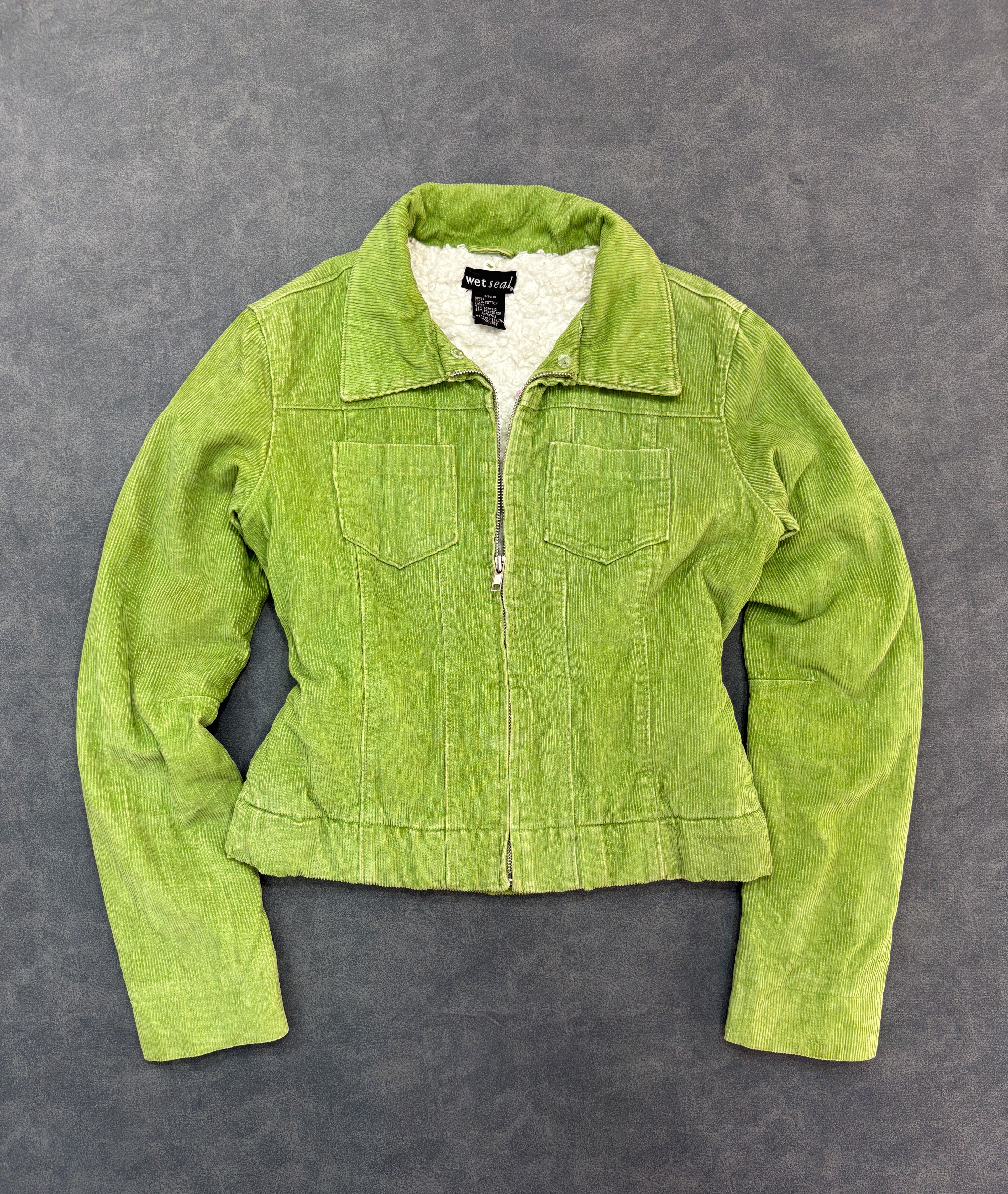 Wet Seal Lime Green Corduroy Jacket