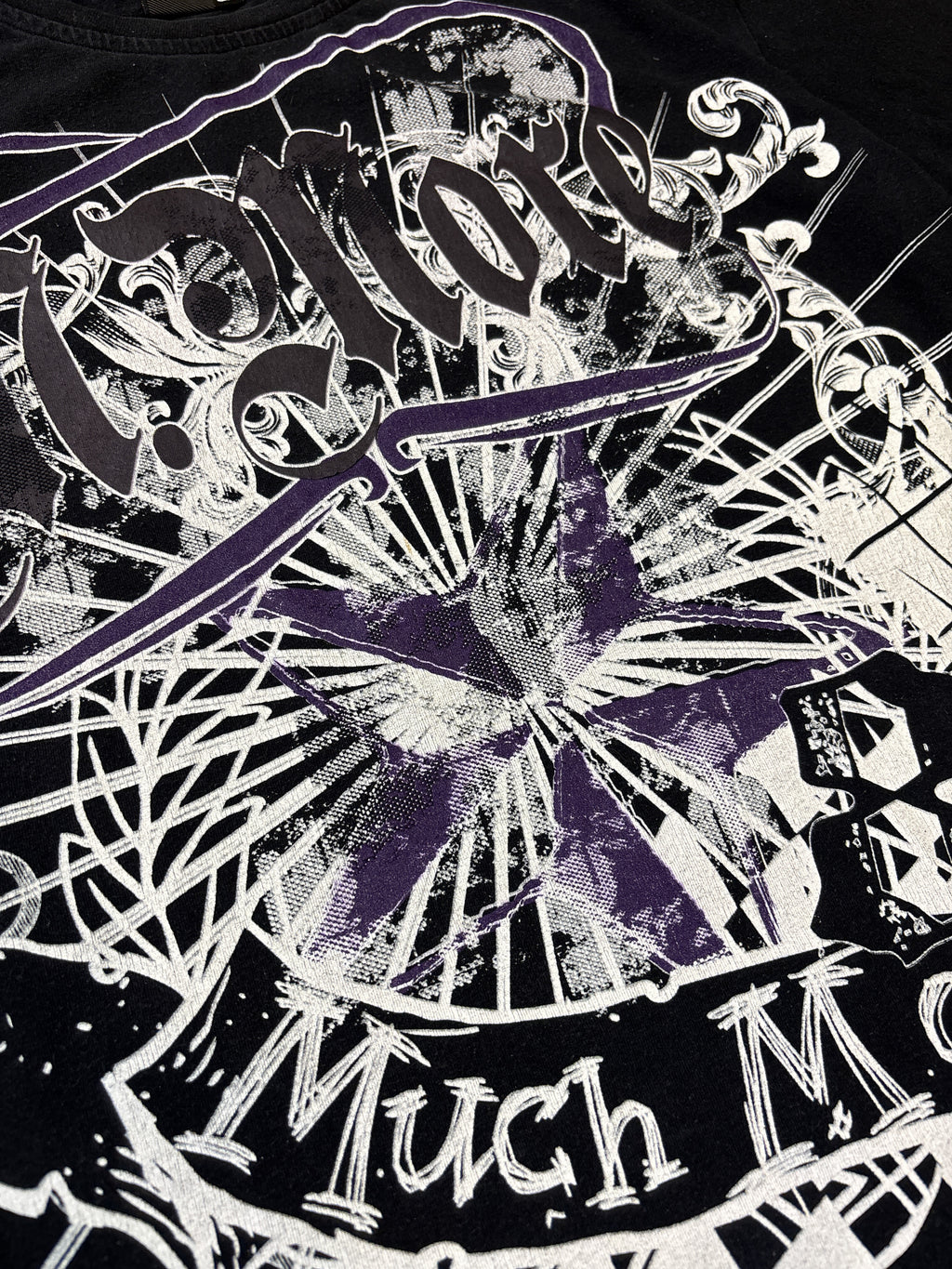 Much More Since 85 Black and Purple Y2K Tee
