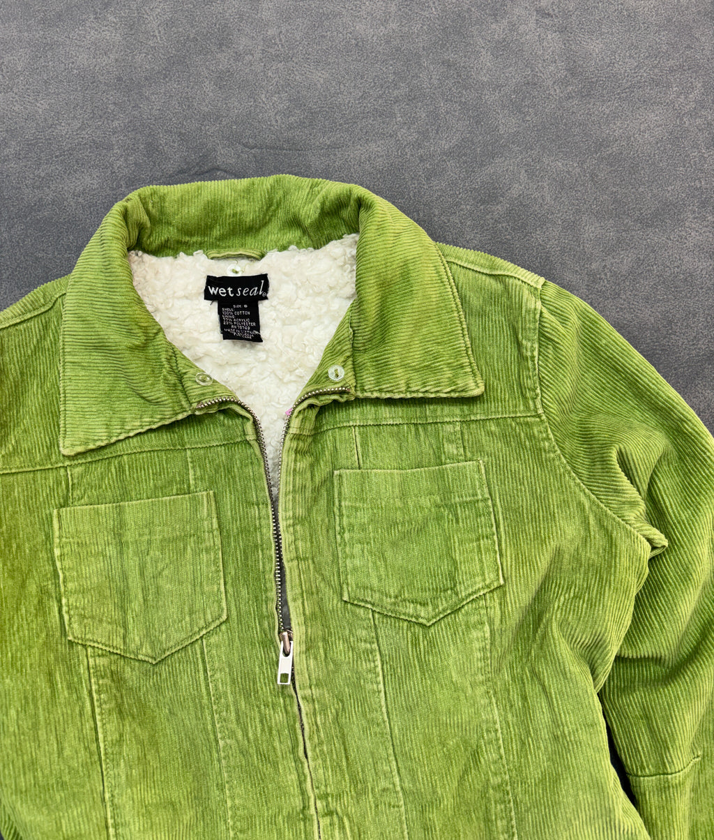 Wet Seal Lime Green Corduroy Jacket