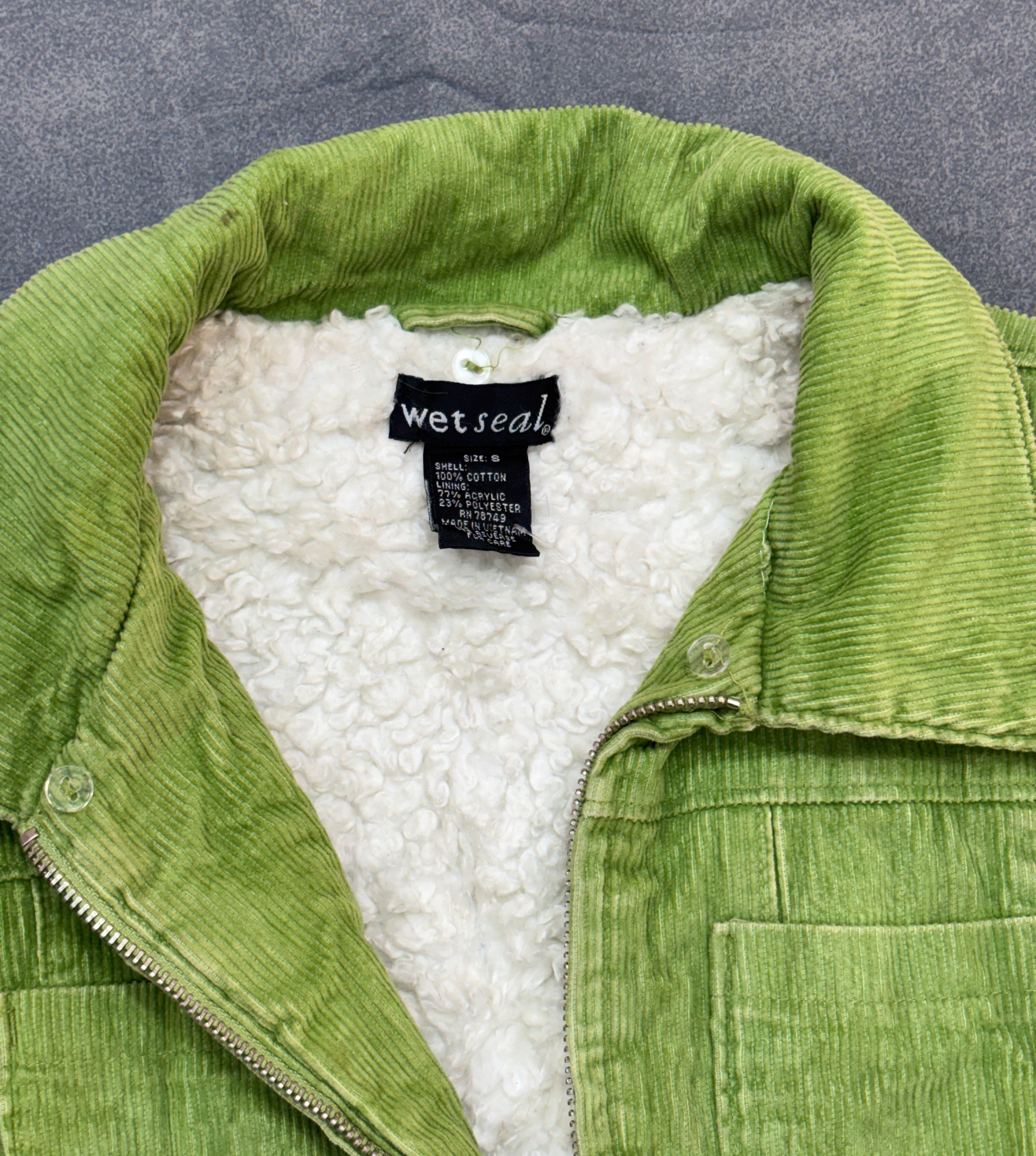 Wet Seal Lime Green Corduroy Jacket