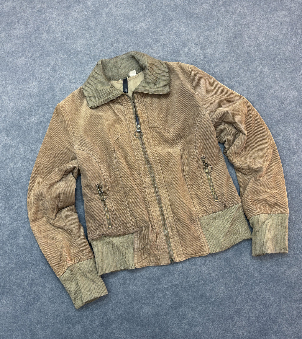 Brown Y2K Corduroy Jacket