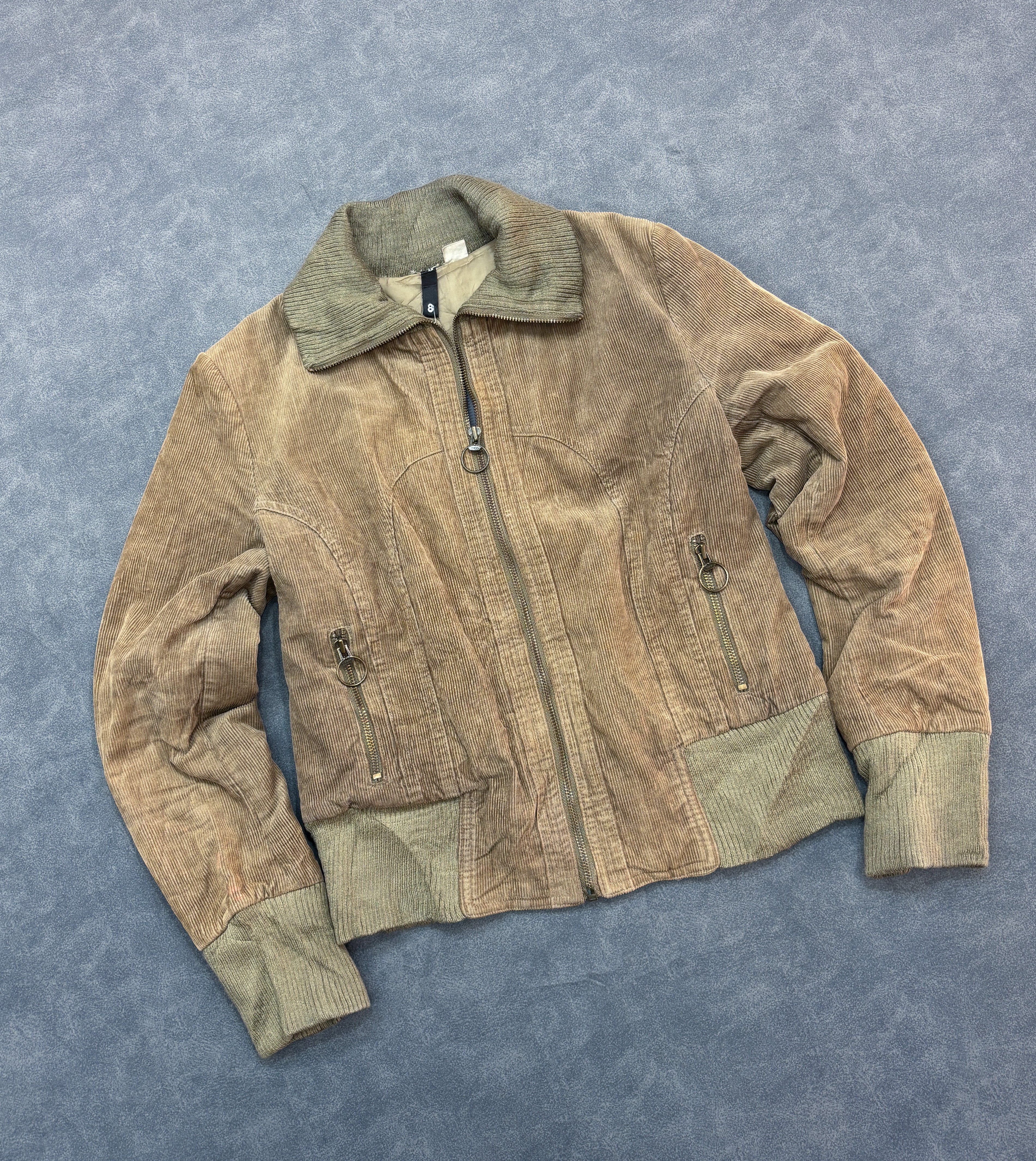 Brown Y2K Corduroy Jacket