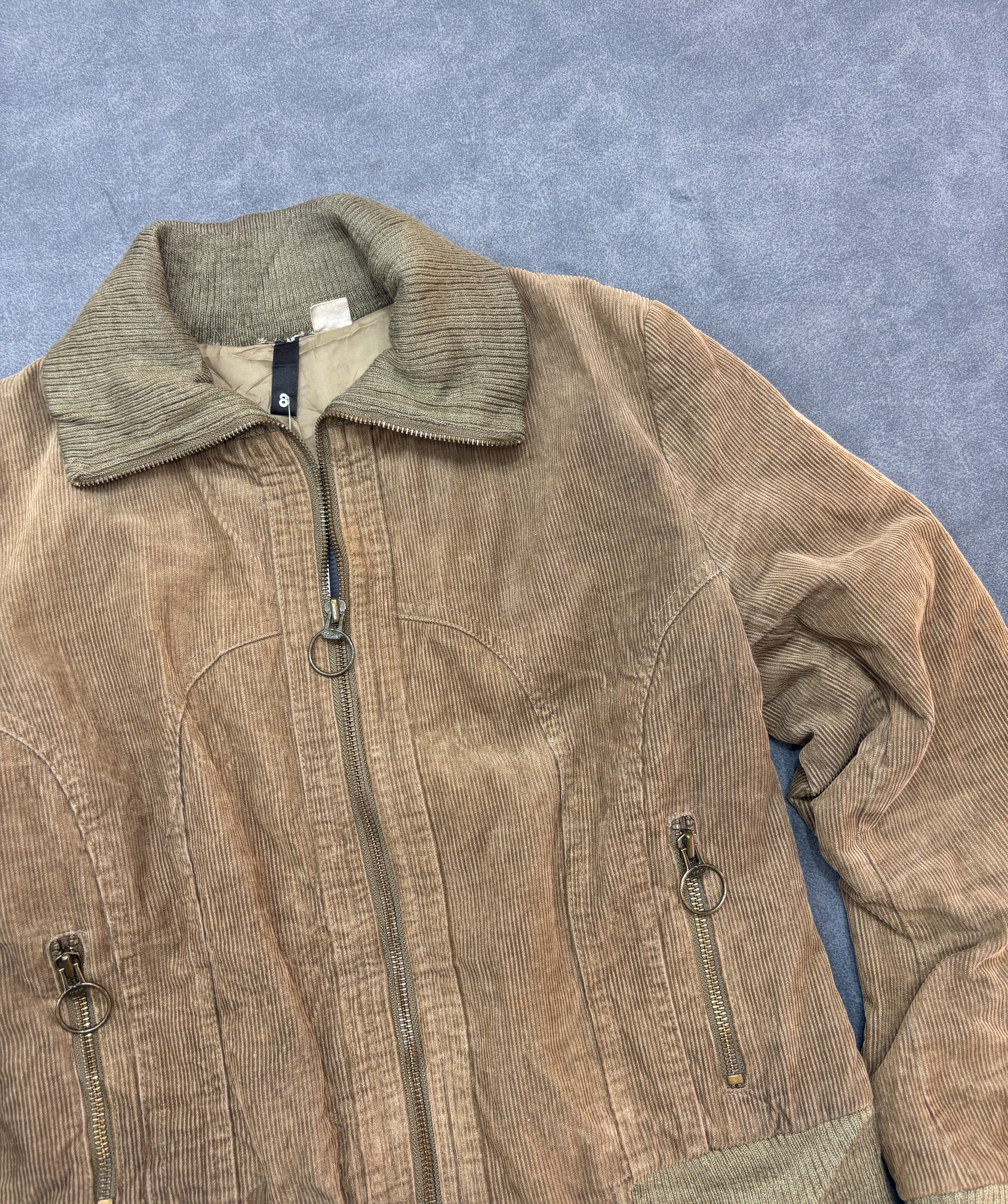 Brown Y2K Corduroy Jacket