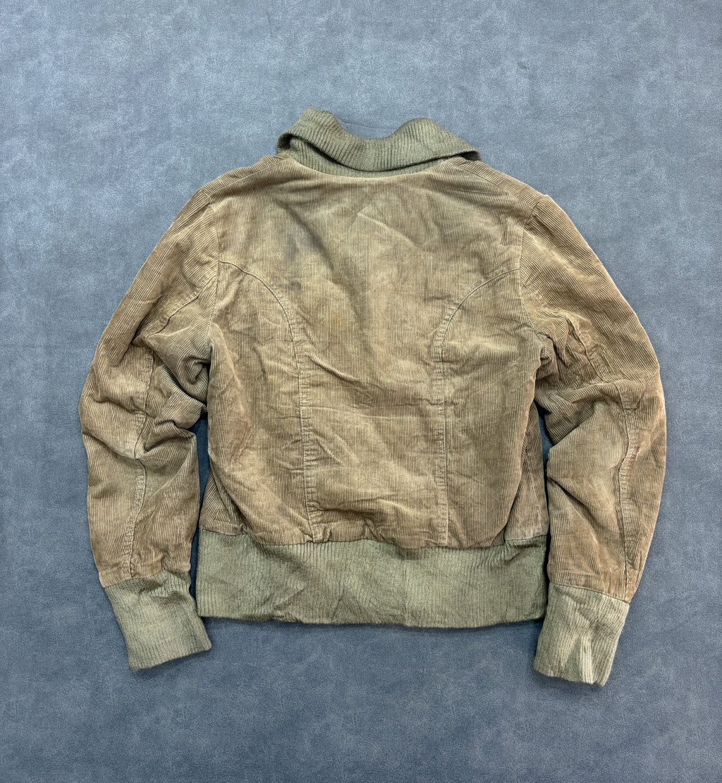 Brown Y2K Corduroy Jacket